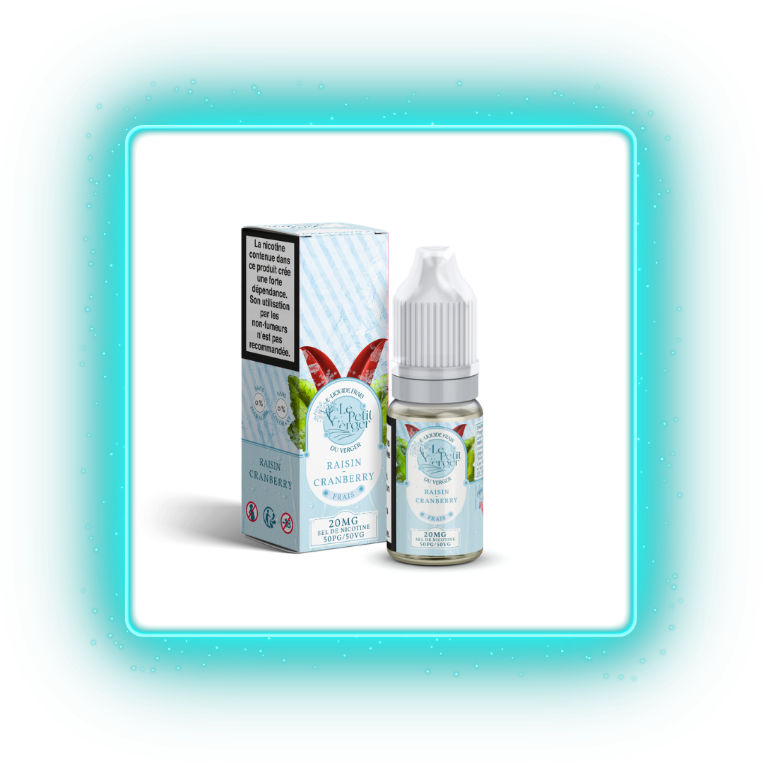 Raisin Cranberry Frais (Sels de Nicotine) - Le Petit Verger Frais - 10ml
