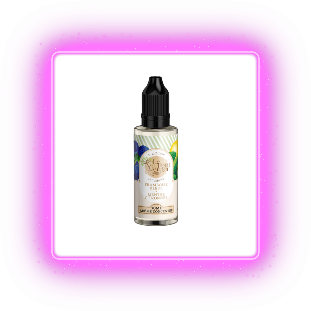 Concentré Framboise bleue Menthe citronnée - Le Petit Verger - 30ml