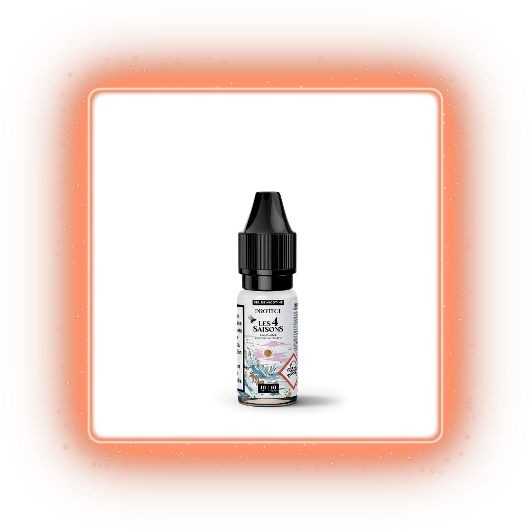 Cacahuètes Caramel Beurre salé (Sel de nicotine) - Les 4 Saisons - 10ml