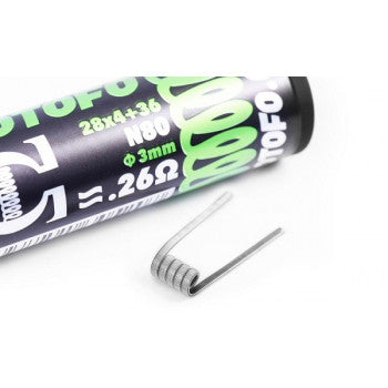 Pack 10 coils Quad Core Fused NI80 0.26ohm - Wotofo